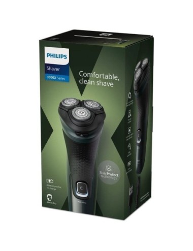 Afeitadora Philips Shaver Series 3000X X3052/ con Batería/ 2 Accesorios