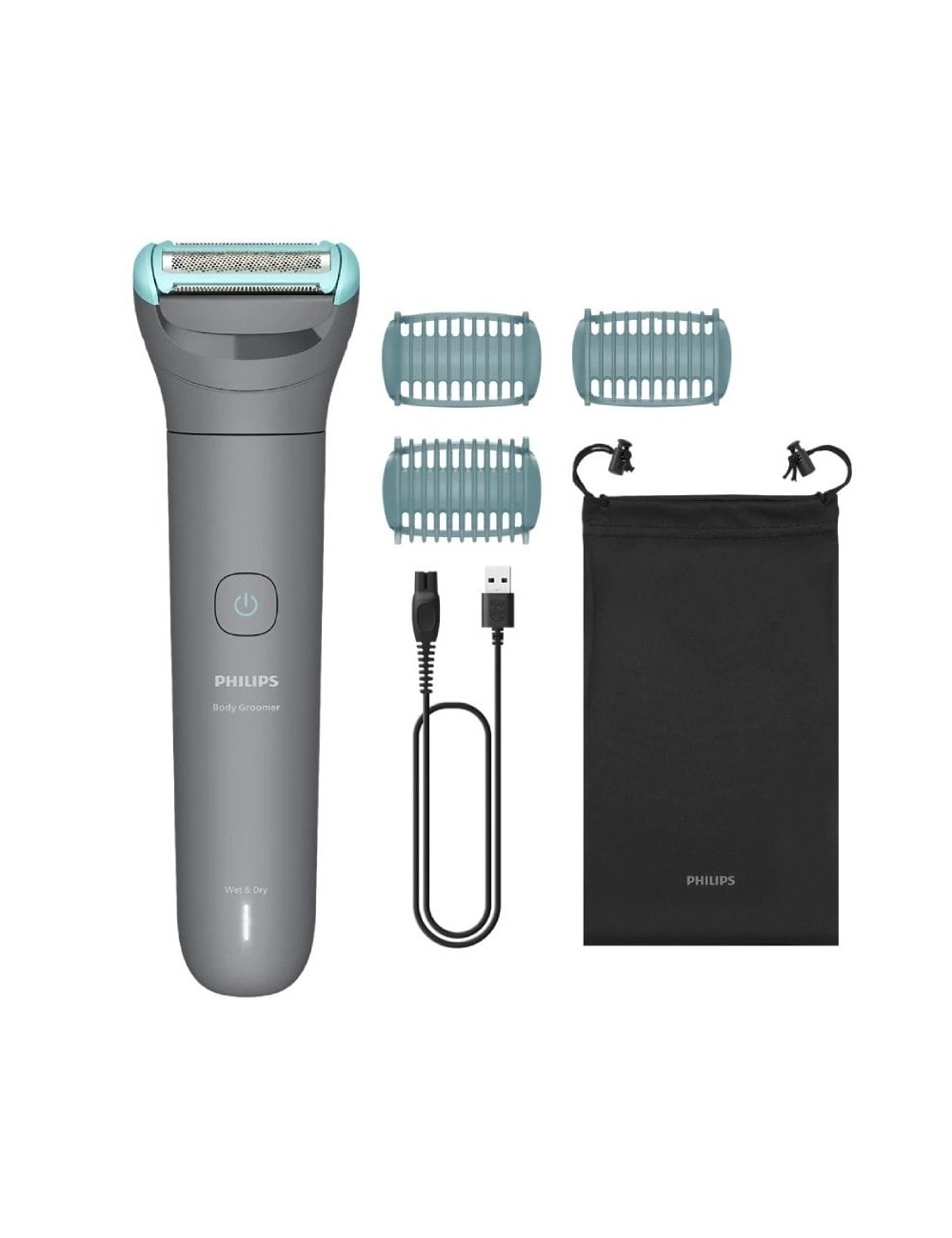 Cortabarbas Philips Body Groomer BG3485/15/ con Batería/ 3 Accesorios