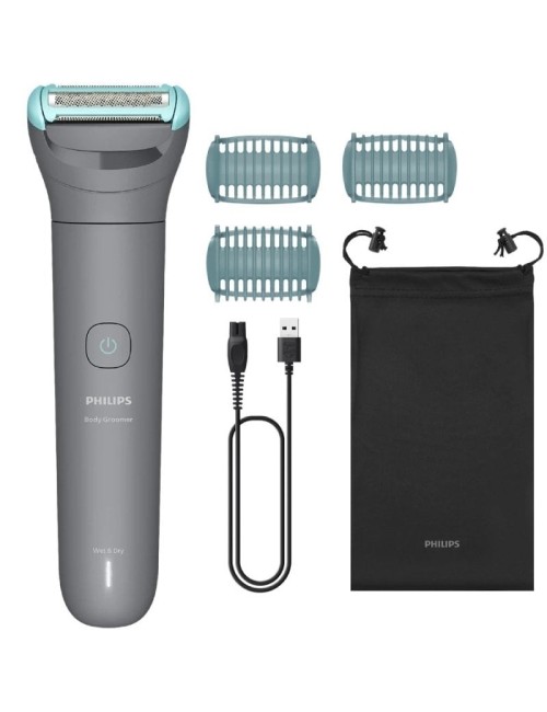 Cortabarbas Philips Body Groomer BG3485/15/ con Batería/ 3 Accesorios