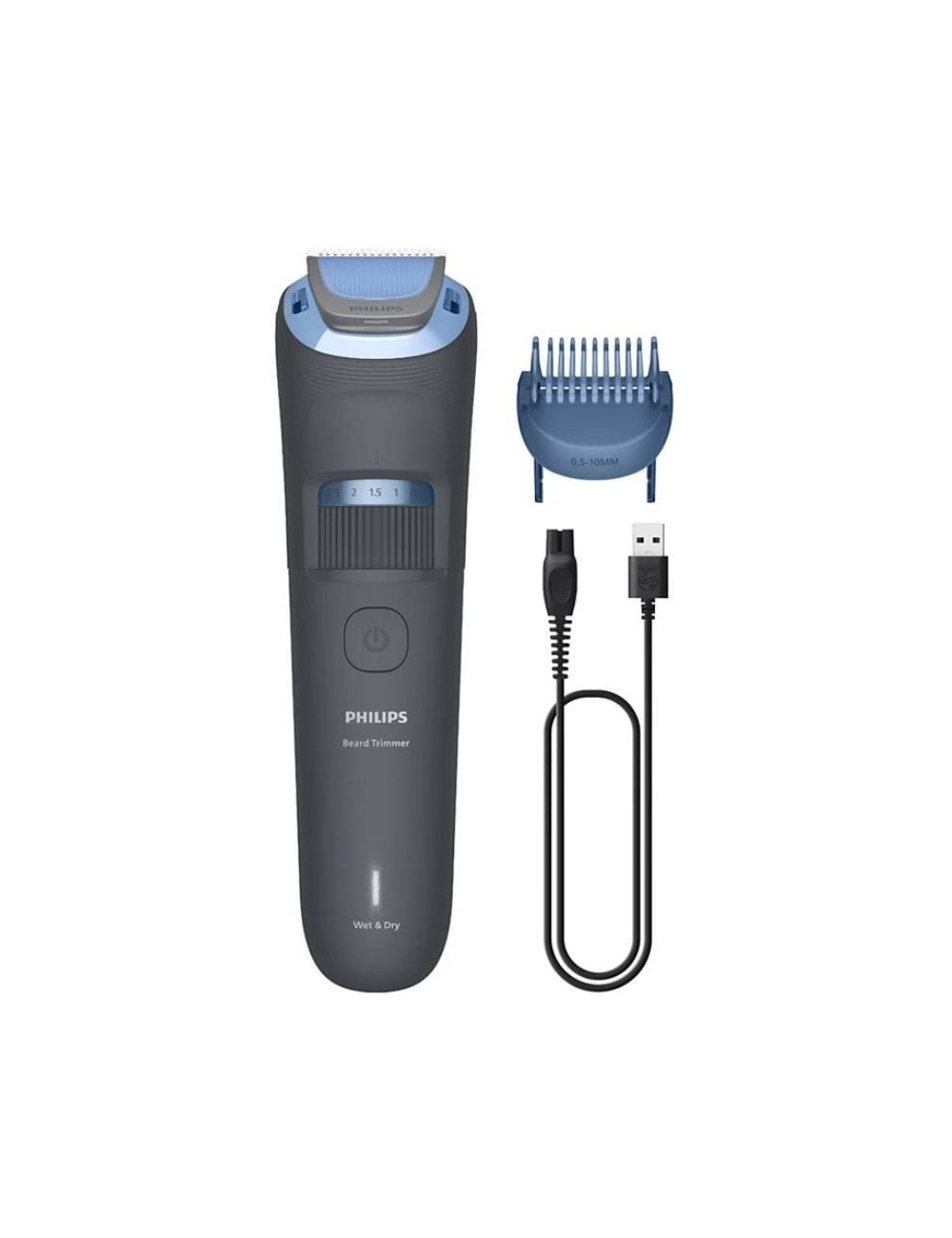 Cortabarbas Philips Beardtrimmer series 3000 BT3617/15/ con Batería/ 2 Accesorios