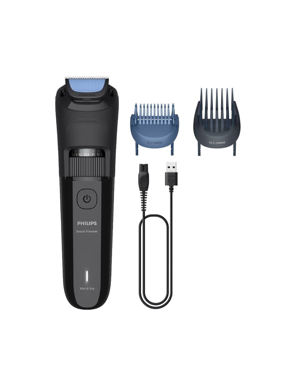 Cortabarbas Philips Beardtrimmer series 3000 BT3620/15/ con Batería/ 5 Accesorios