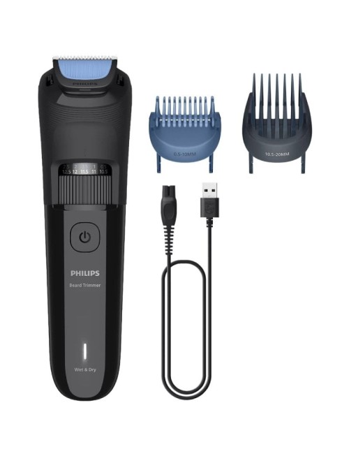 Cortabarbas Philips Beardtrimmer series 3000 BT3620/15/ con Batería/ 5 Accesorios