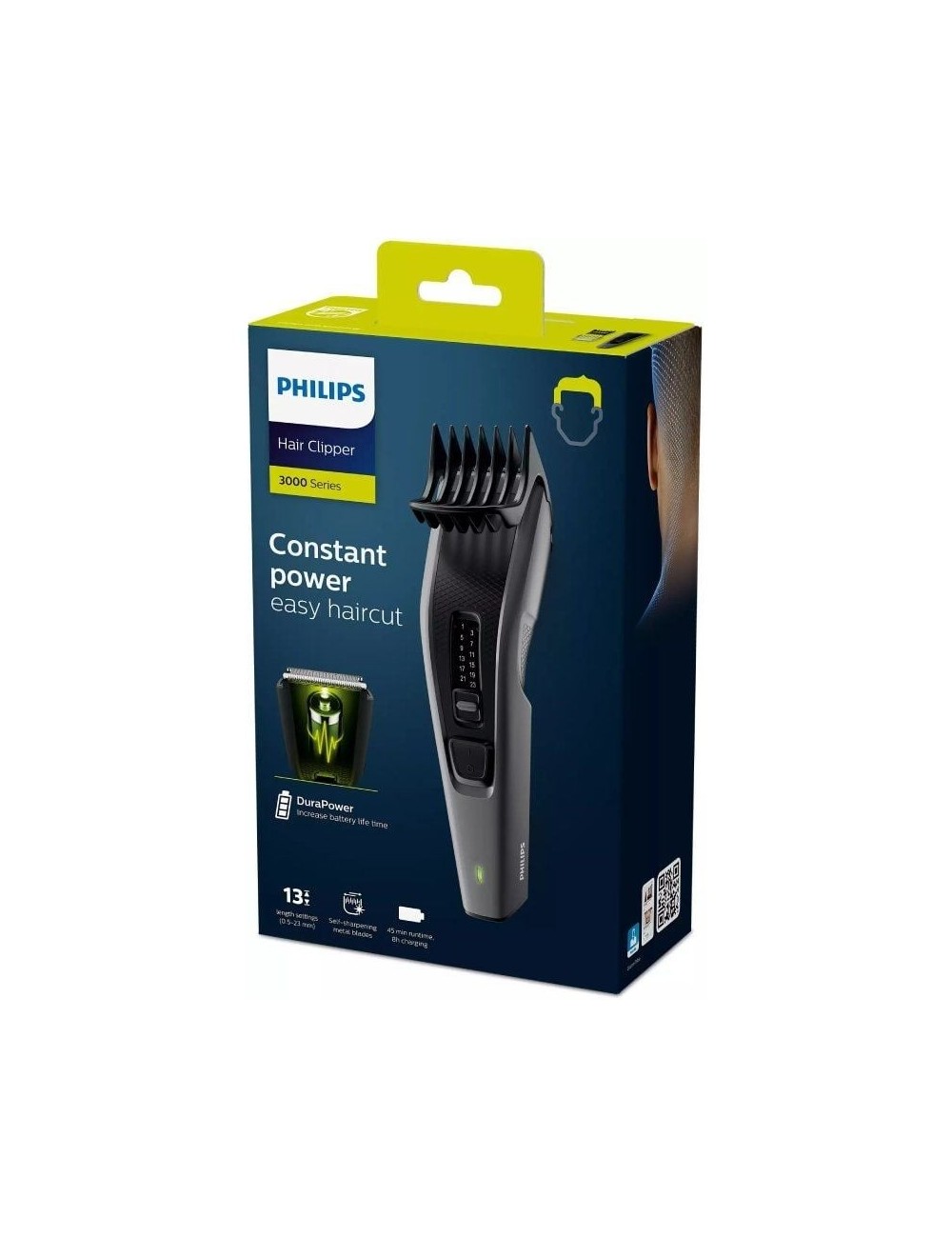 Cortapelos Philips Hairclipper Series 3000 HC3525/15/ con Cable/ con Batería/ 2 Accesorios