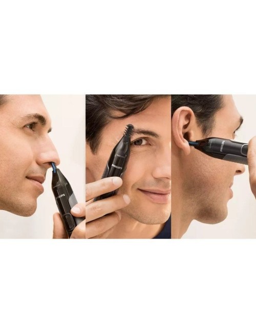 Perfilador Philips Nose Trimmer 3650 Serie 3000/ a Pilas/ 3 Accesorios