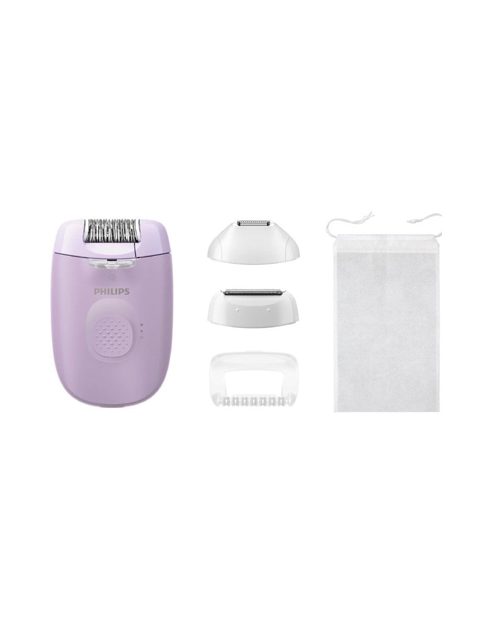 Depiladora Philips Epilator Series 4000 BRE257/ con Batería/ 4 Accesorios