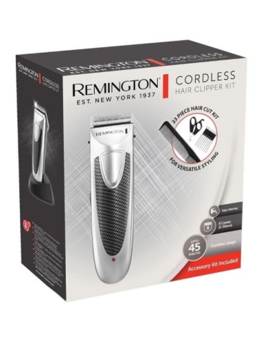 Cortapelos Remington Cordless Hair Clipper Kit HC4110/ con Batería/ 23 Accesorios