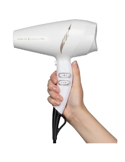 Secador Remington SuperCare Pro 2200 AC7200W/ 2200W/ Iónico/ Blanco