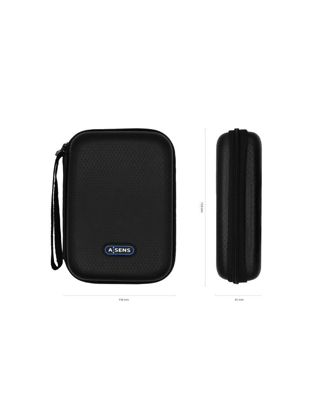 Funda para Disco Externo de 2.5' Aisens ASBG-001-BK/ Negra