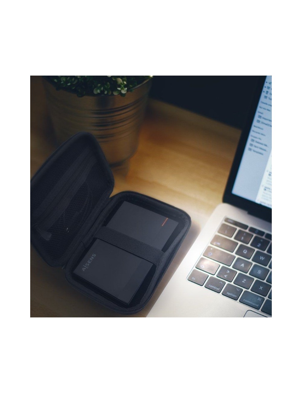 Funda para Disco Externo de 2.5' Aisens ASBG-003-BK/ Negra
