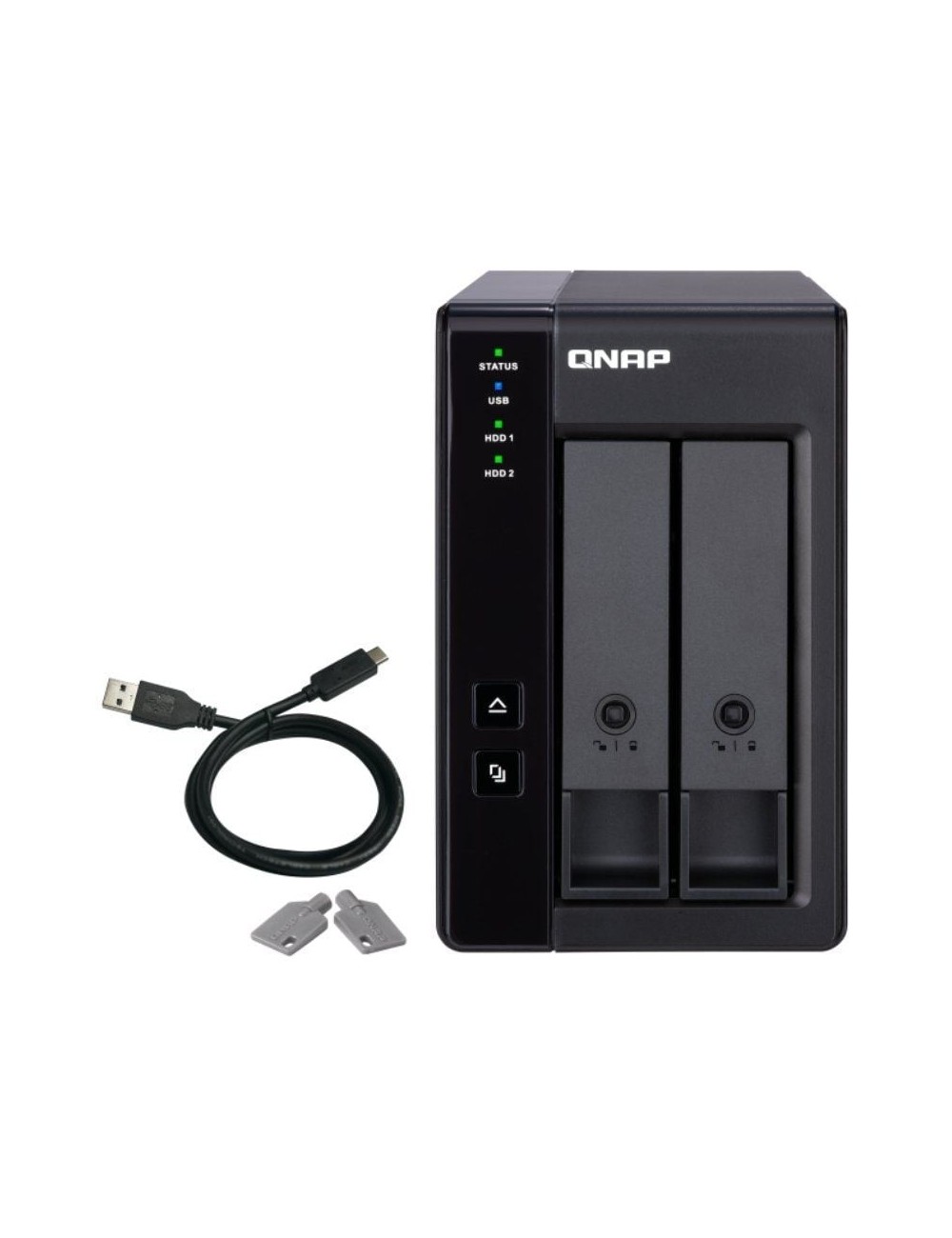 DAS QNAP TR-002/ 2 Bahías 3.5'- 2.5'/ Formato Torre