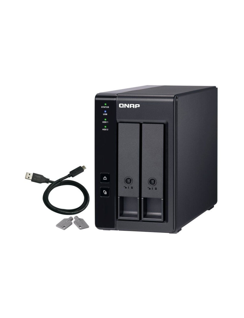 DAS QNAP TR-002/ 2 Bahías 3.5'- 2.5'/ Formato Torre