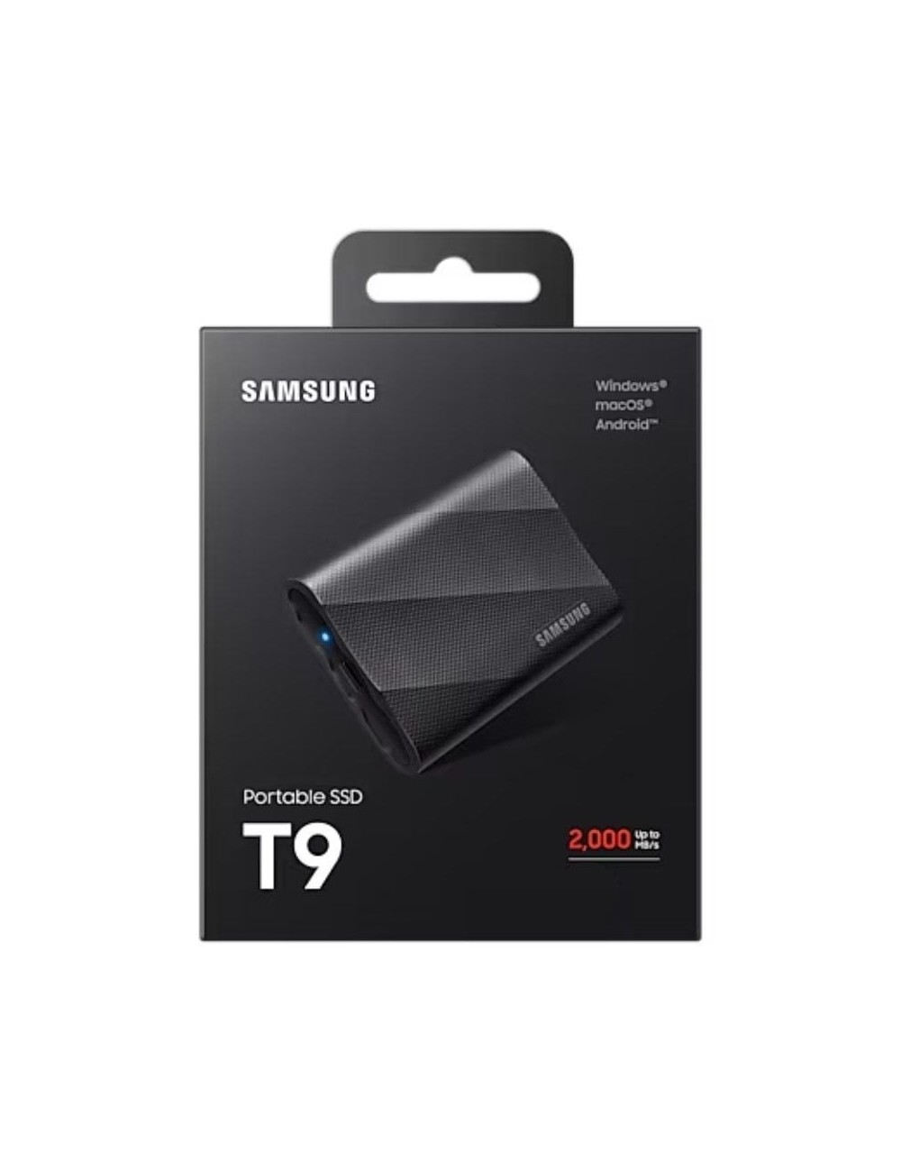 Disco Externo SSD Samsung Portable T9 1TB/ USB 3.2/ Negro