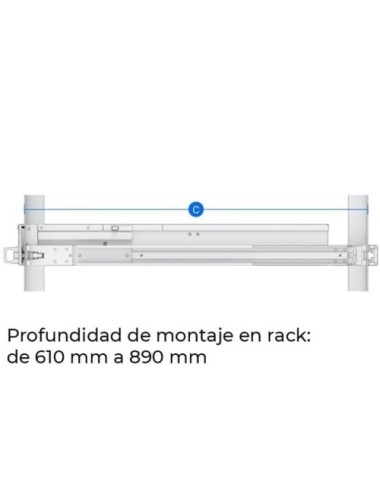 Raíles de rack deslizantes para servidores Synology Rail Kit RKS-02