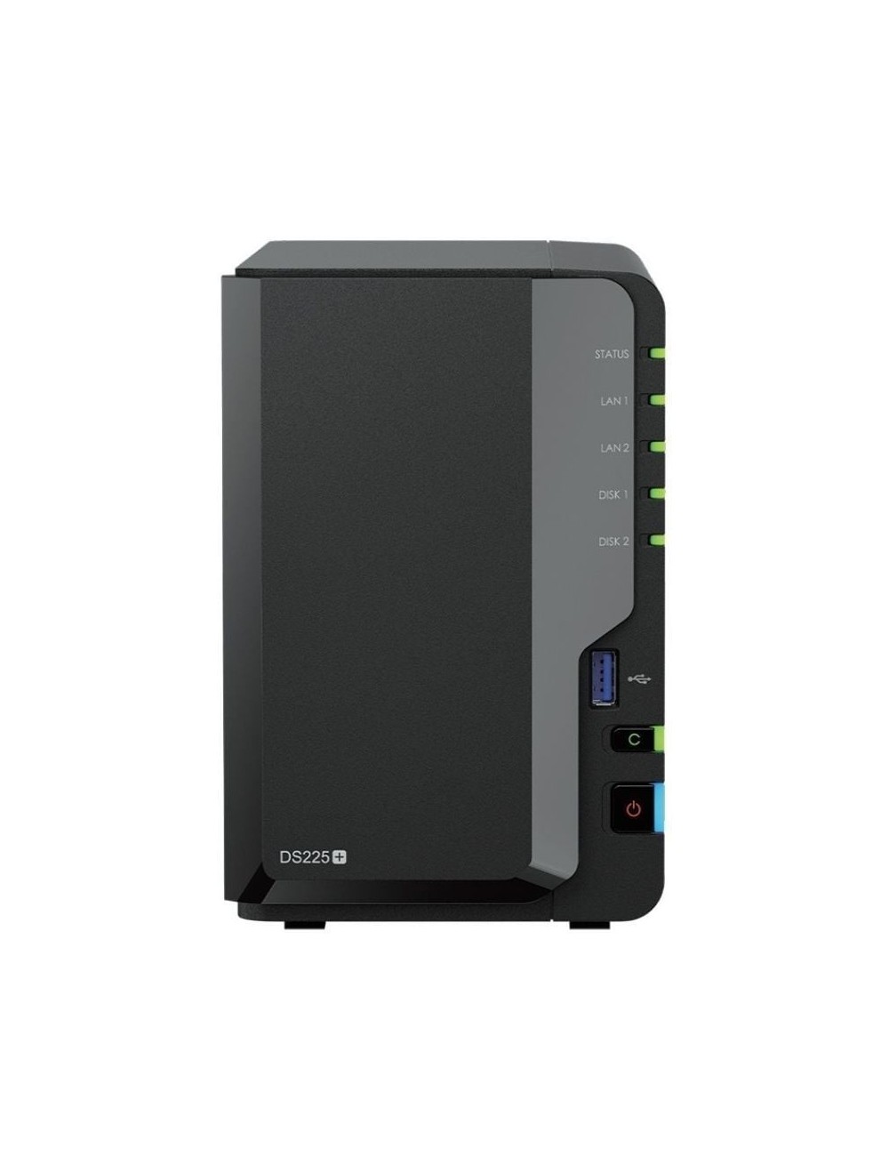 NAS Synology Diskstation DS225+/ 2 Bahías 3.5'- 2.5'/ 2GB DDR4/ Formato Torre