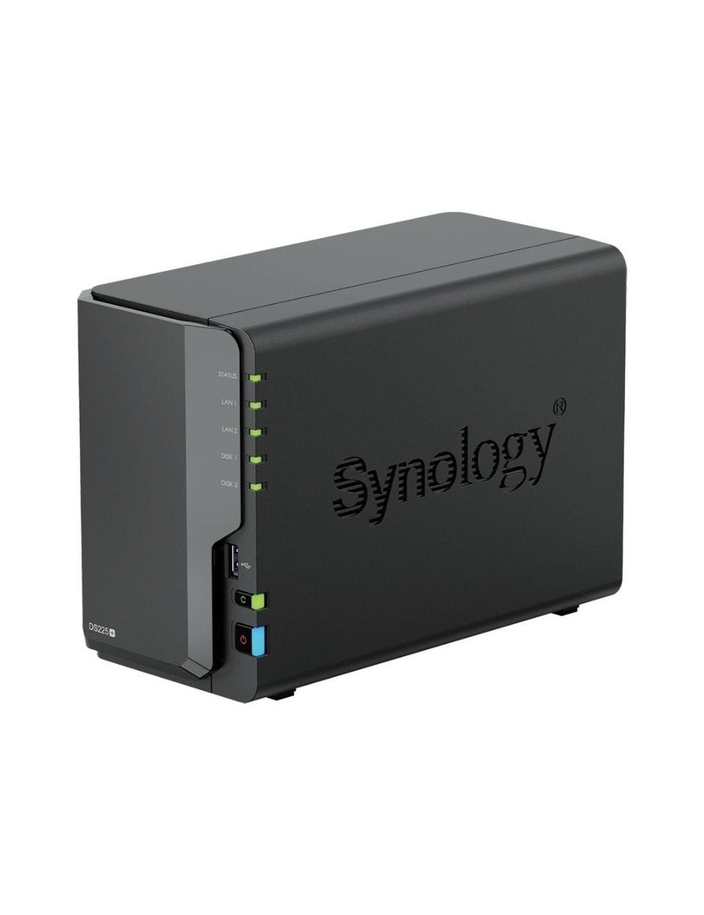 NAS Synology Diskstation DS225+/ 2 Bahías 3.5'- 2.5'/ 2GB DDR4/ Formato Torre