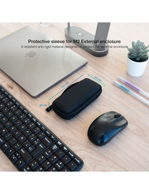 FUNDA PER DISC DUR EXTERN M.2 TOOQ - NEGRA