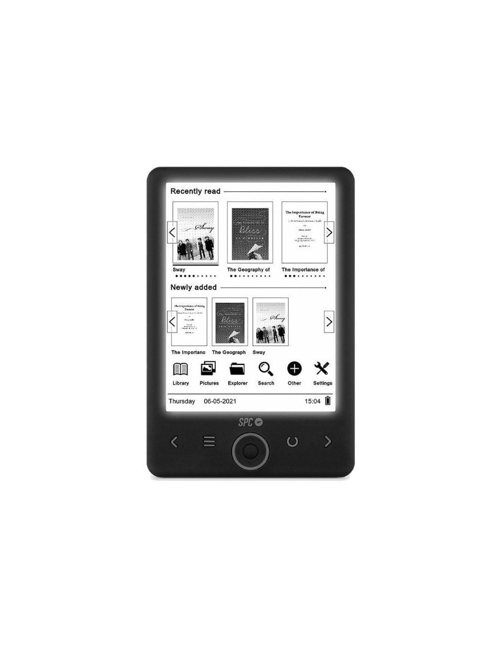Libro Electrónico SPC Dickens Light 2/ 6'/ Tinta Electrónica/ Negro