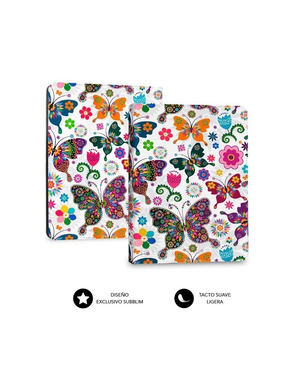 Funda para libro electrónico Subblim 1EC010 Clever Ebook Case 6' Mariposas