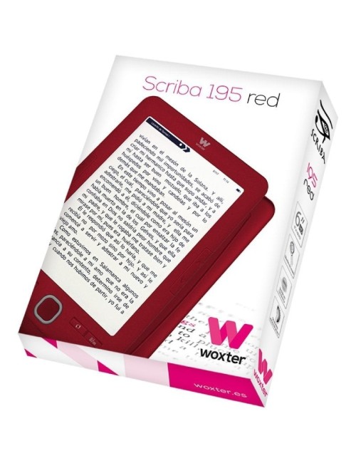 Libro Electrónico Ebook Woxter Scriba 195/ 6'/ Tinta Electrónica/ Rojo