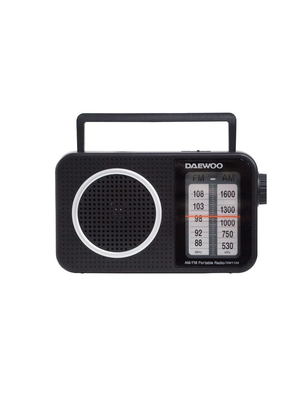 Radio Portátil Daewoo DW1124/ Negra