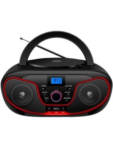 Radio CD Daewoo DW3013/ 4W/ Rojo