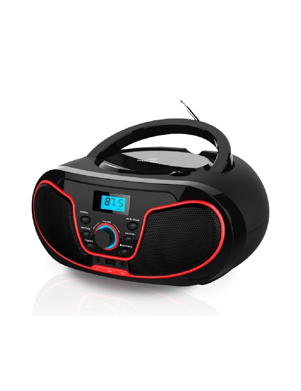 Radio CD Daewoo DW3013/ 4W/ Rojo