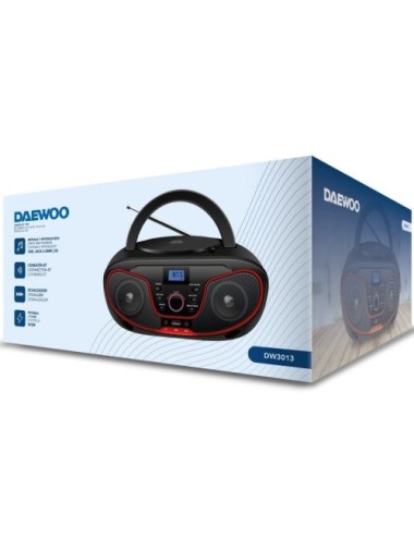 Radio CD Daewoo DW3013/ 4W/ Rojo