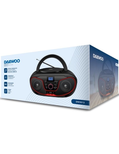 Radio CD Daewoo DW3013/ 4W/ Rojo