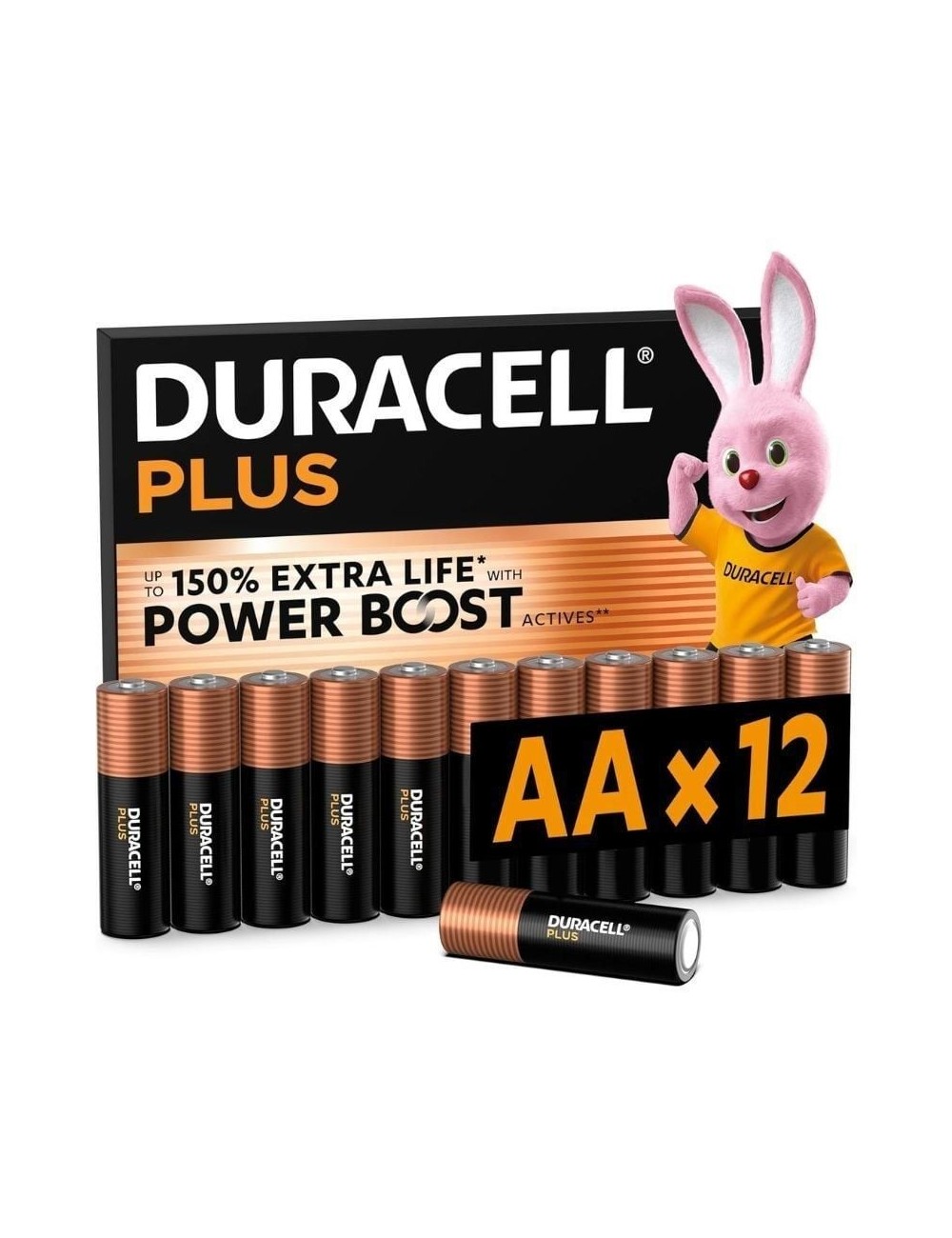 Pack de 12 Pilas AA Duracell Plus Power Boost DPBLR6B12/ 1.5V/ Alcalinas