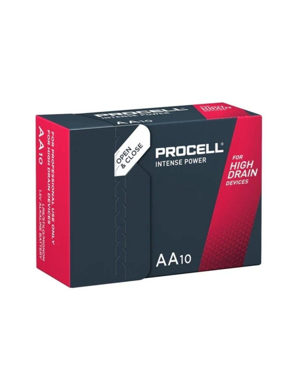 Pack de 10 Pilas AA LR6 Duracell PROCELL INTENSE POWER DURINTLR6C10/ 1.5V/ Alcalinas