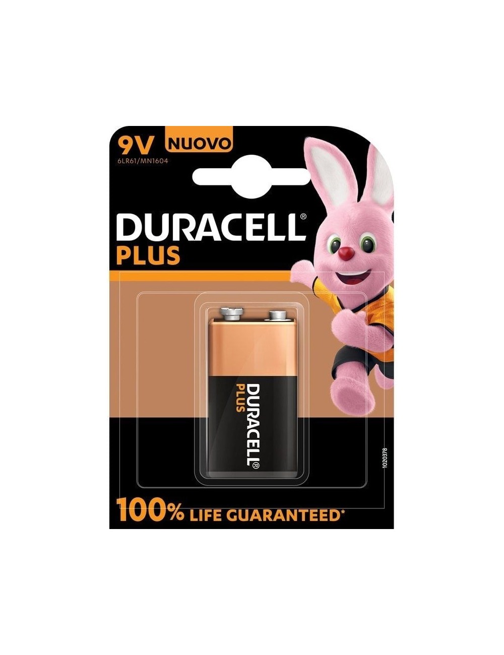 Pila Duracell Plus MN1604/ 9V/ Alcalina