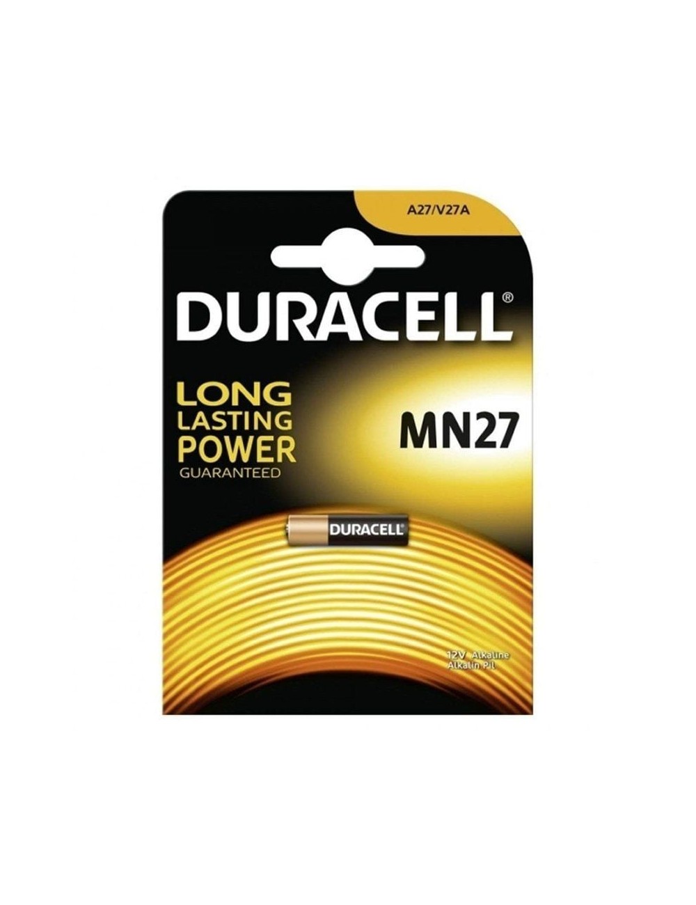 Pila A27 Duracell MN27/ 12V/ Alcalinas