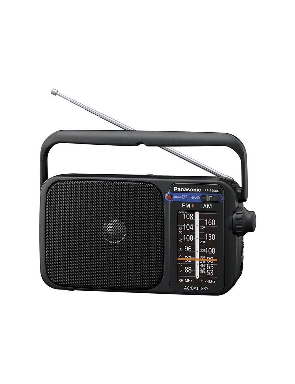 Radio Portátil Panasonic RF-2400DEG-K/ Negra