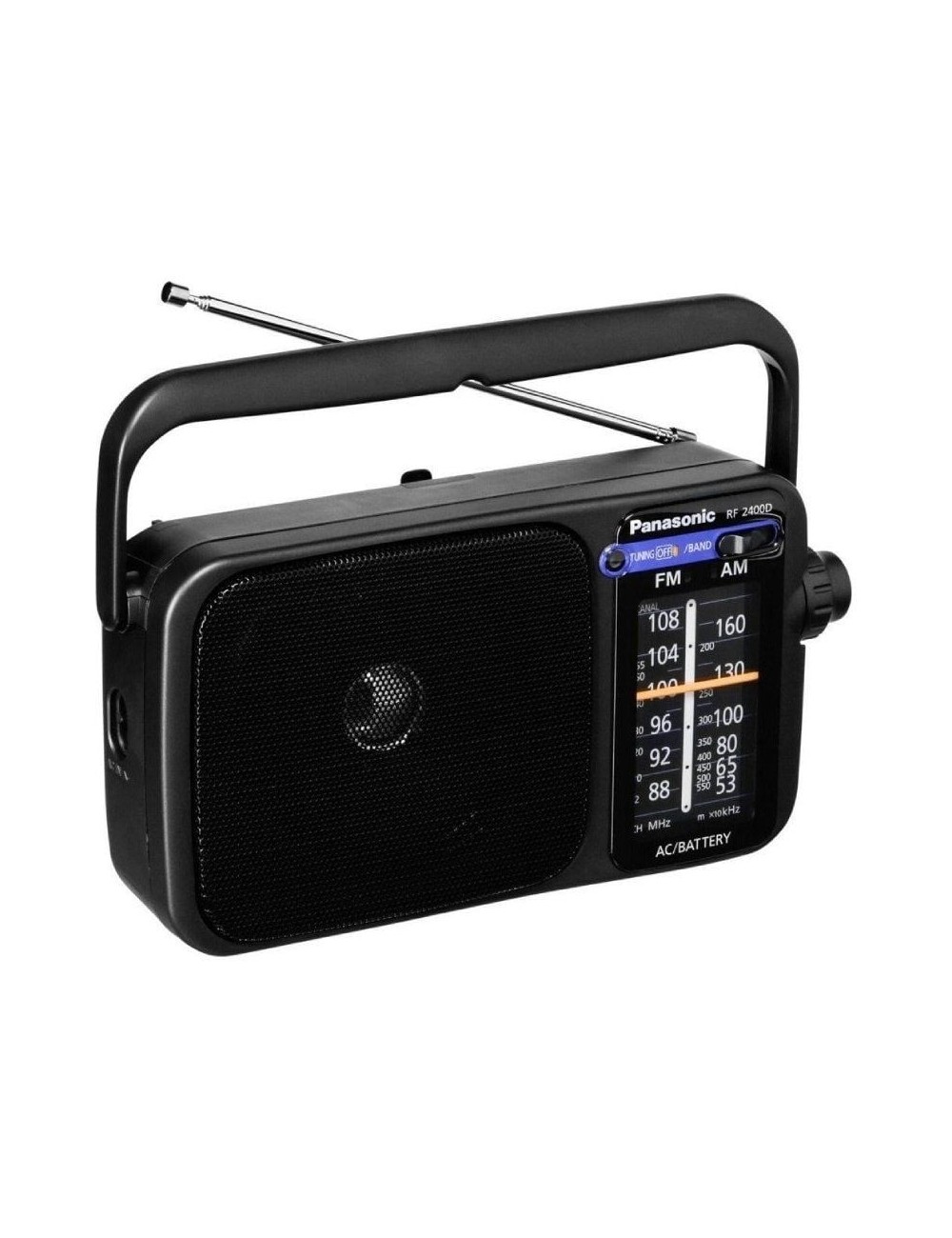 Radio Portátil Panasonic RF-2400DEG-K/ Negra