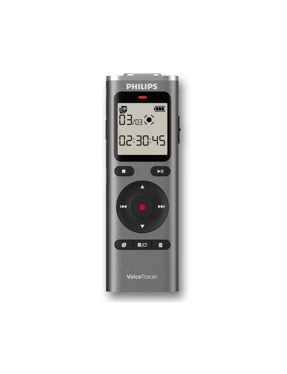 Grabadora de Voz Philips VoiceTracer DVT1170/ 20kHz/ Plata
