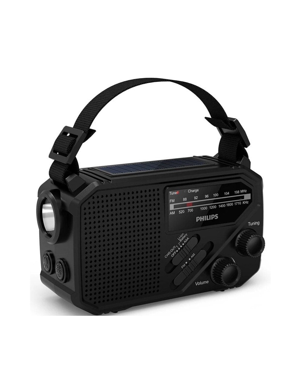 Radio Portátil Philips TAR1609/ Negra