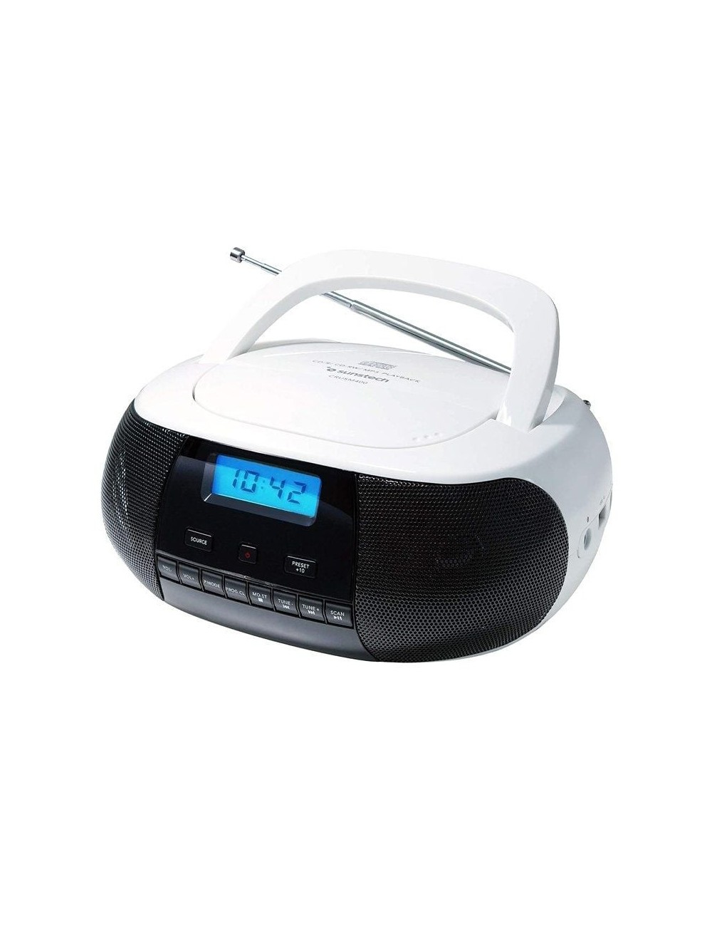 Radio CD Sunstech CRUSM400WT/ Blanca
