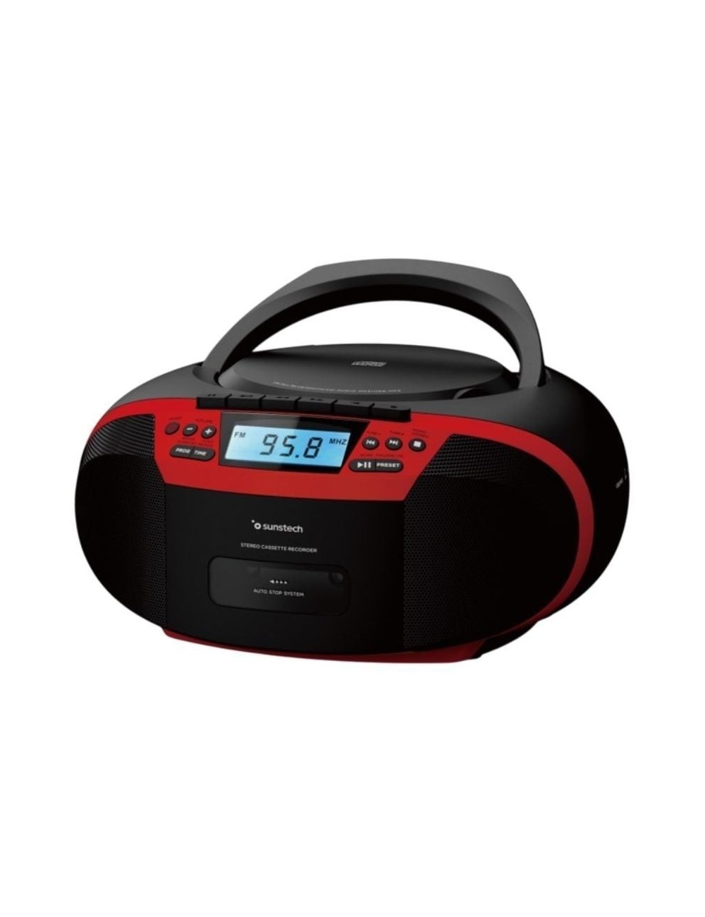 Radio CD Sunstech CXUM54BTRD/ Rojo