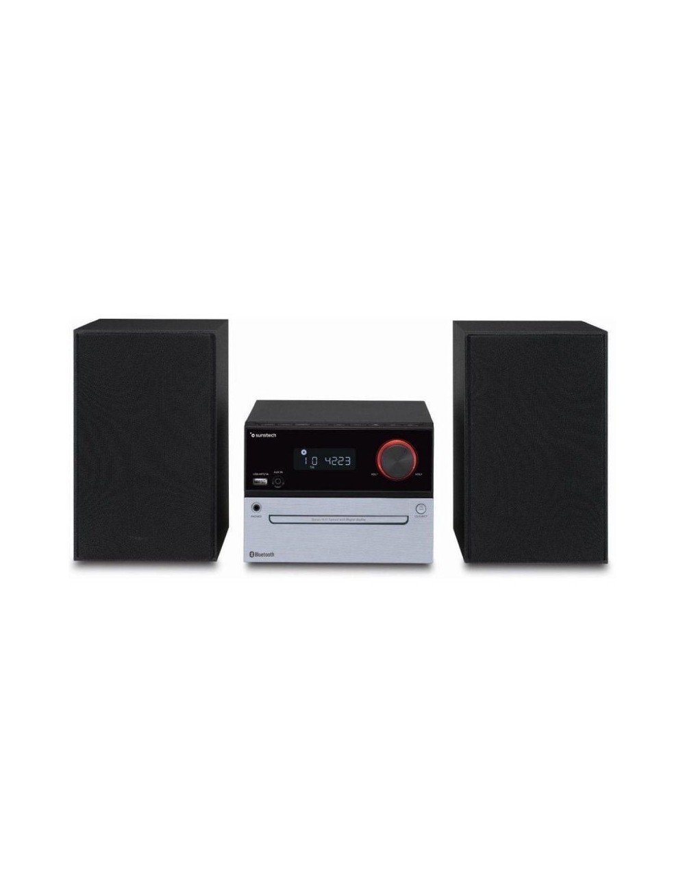 Microcadena con bluetooth Sunstech MIC200BTBK/ 30W