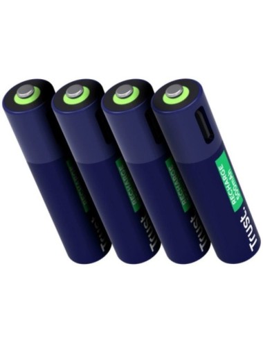 Pack de 4 Pilas AAA Trust 25671/ Recargables