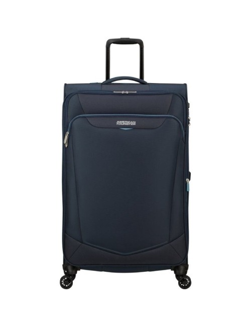 Maleta Grande American Tourister SummerRide Spinner 80cm/ 80x48x30cm/ 4 Ruedas/ Azul Marino