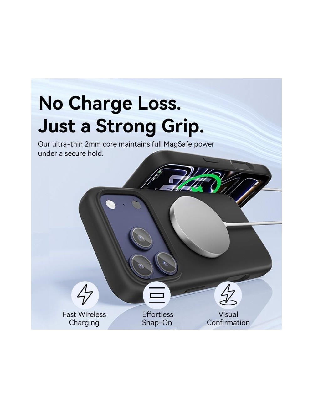 Funda Silicona con Magsafe Vention KVCBCB-10/ Compatible con iPhone 17/ Negra