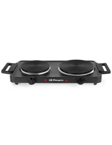 Cocina Eléctrica Orbegozo PE2855/ 2 placas 155 y 185mm/ 1000W - 1500W