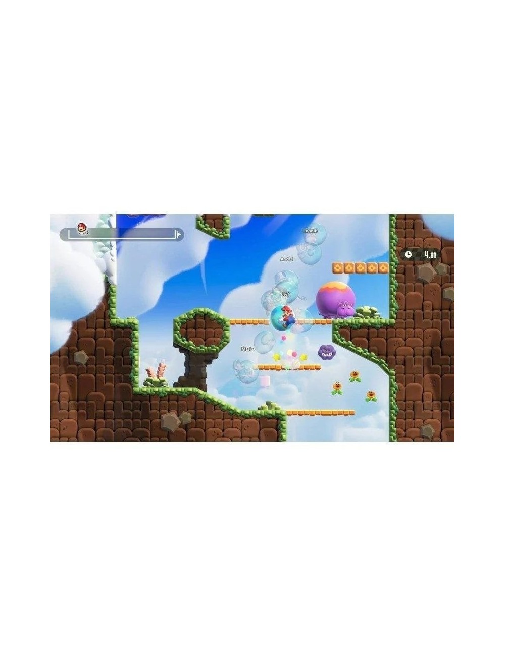 Juego para Consola Nintendo Switch 2 Super Mario Bros. Wonder + Parque Belabel