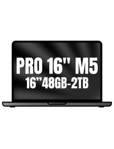 Apple Macbook Pro 16'/ M5 Max 18-Core CPU/ 48GB/ 2TB SSD/ 40-Core GPU/ Negro Espacial