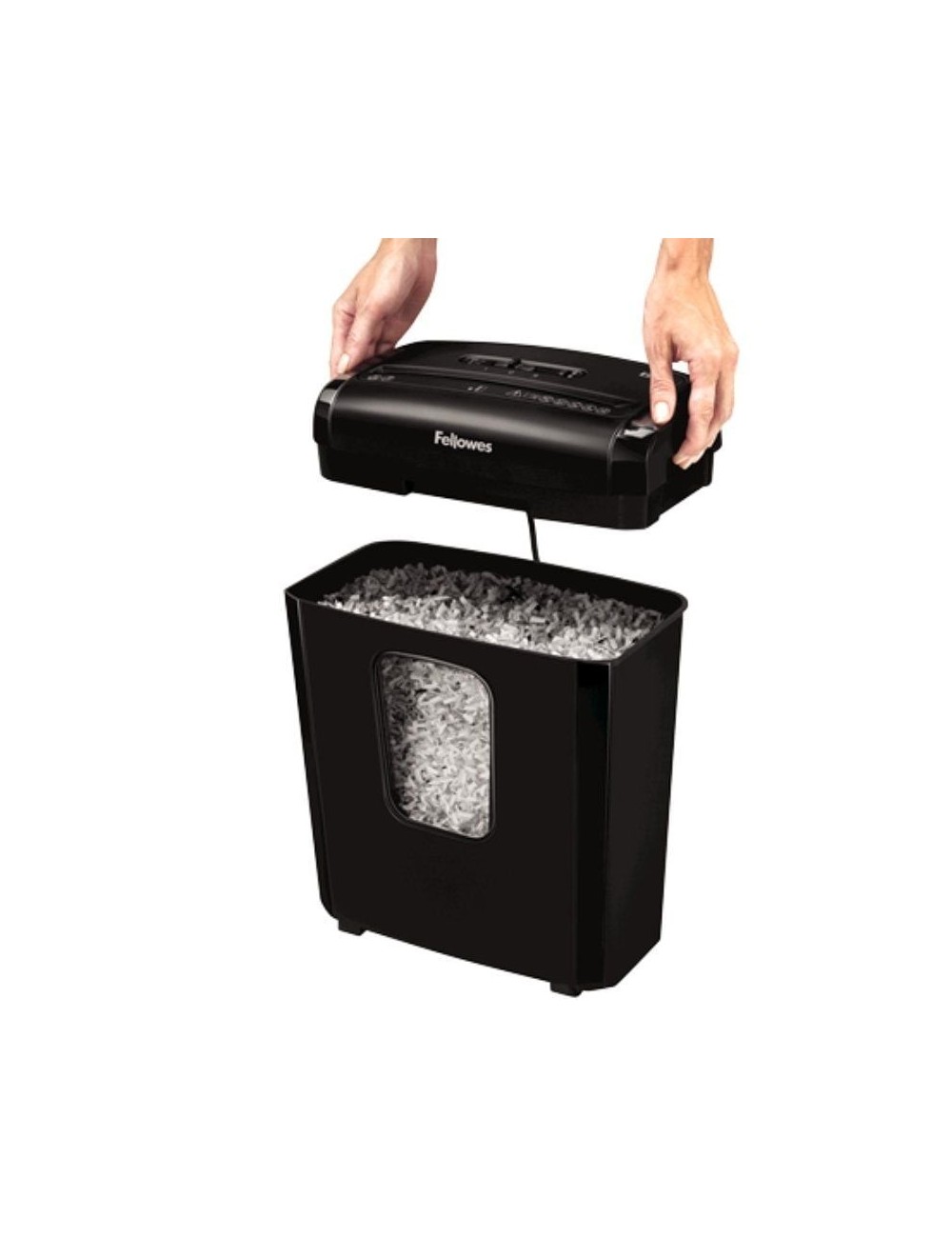 Destructora Fellowes 6M/ Minicorte de 4 x 12mm/ Negra