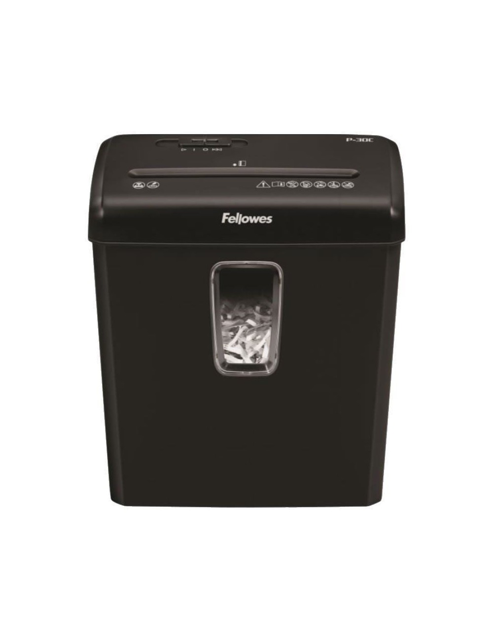 Destructora Fellowes P-30C/ Corte en Partículas de 4 x 34mm/ Negra