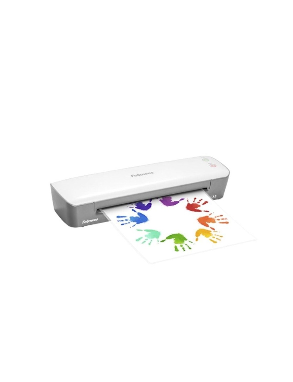 Plastificadora Fellowes Ion A3/ hasta A3 y 125 Micras/ Blanca y Gris