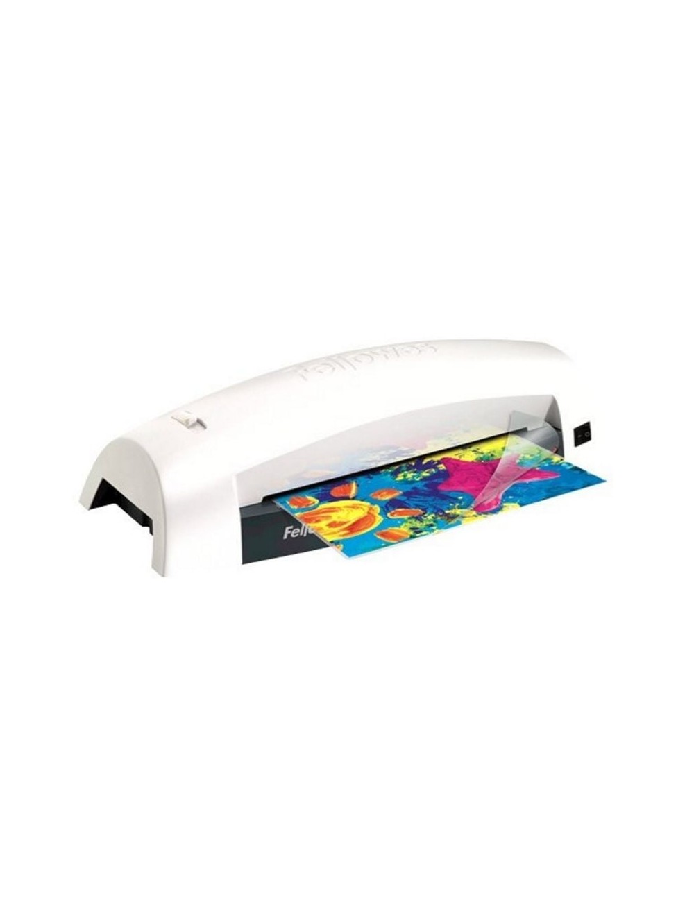 Plastificadora Fellowes Lunar 5715601/ hasta A4 y 80 Micras/ Blanca y Negra
