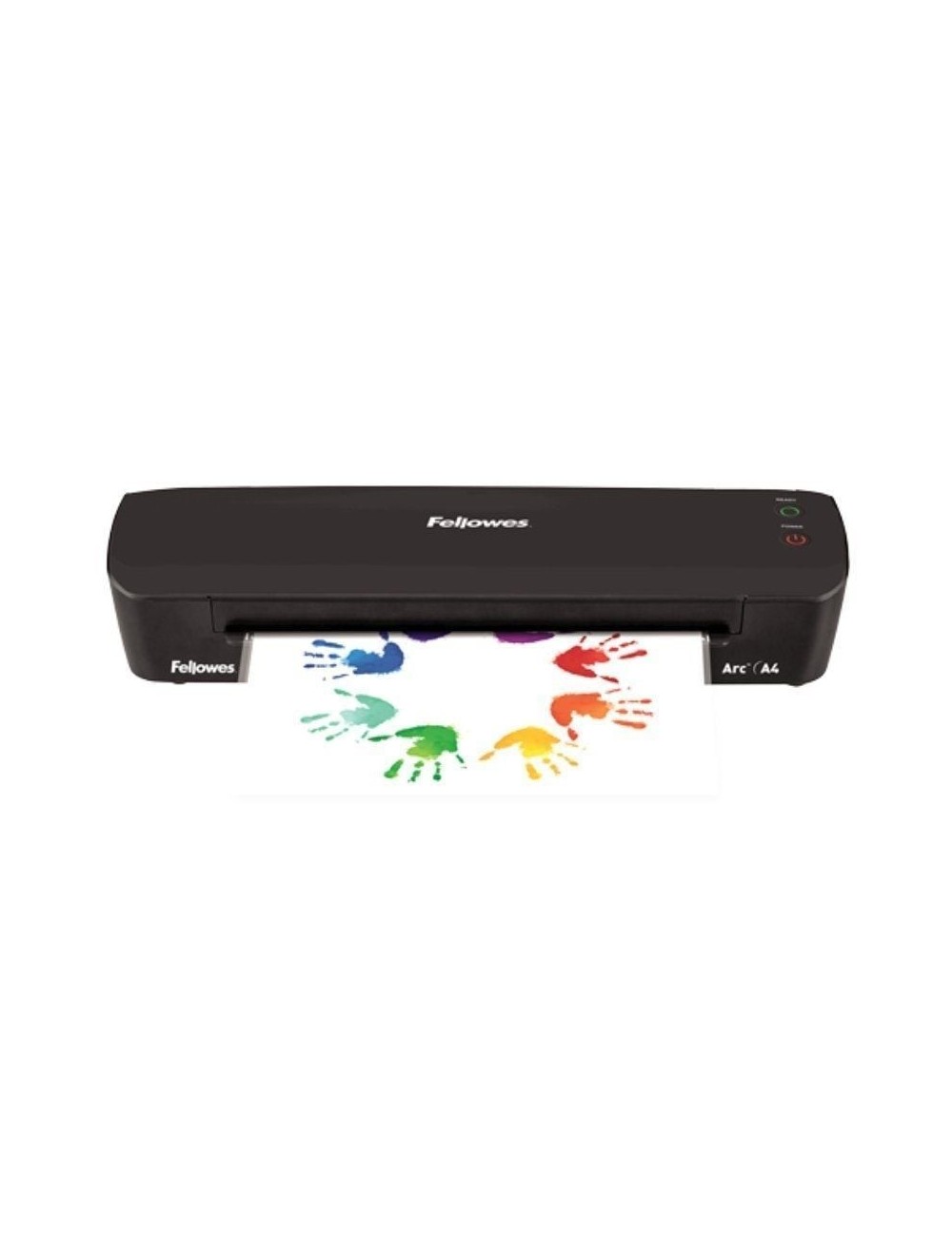 Plastificadora Fellowes Arc A4/ hasta A4 y 80 Micras/ Negra